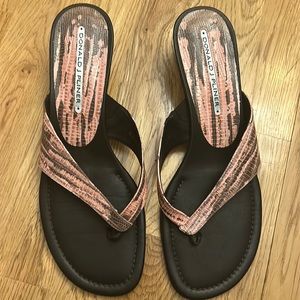 Donald J. Pliner Pink and Brown Sandals 🩷